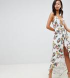 Asos Design Tall Slinky Occasion Maxi Dress In Floral Print - Multi