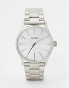 Nixon Sentry 38 Stainless Steel Watch A450 - Silver