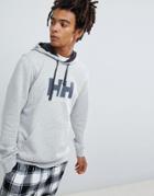Helly Hansen Logo Hoodie In Gray - Gray