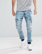 Voi Jeans Cargo Jogger Jeans - Blue