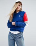 Le Coq Sportif Boyfriend Sweatshirt With Tricolores Sleeve - Multi