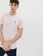 Ps Paul Smith Slim Fit Zebra Logo T-shirt In Pink