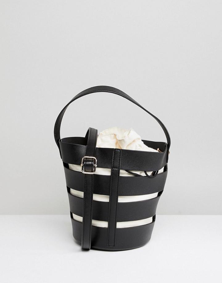 Asos Skeleton Bucket Bag - Black