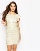 Asos 60s Pastel Sweetie Crop Top Mini Dress - Multi
