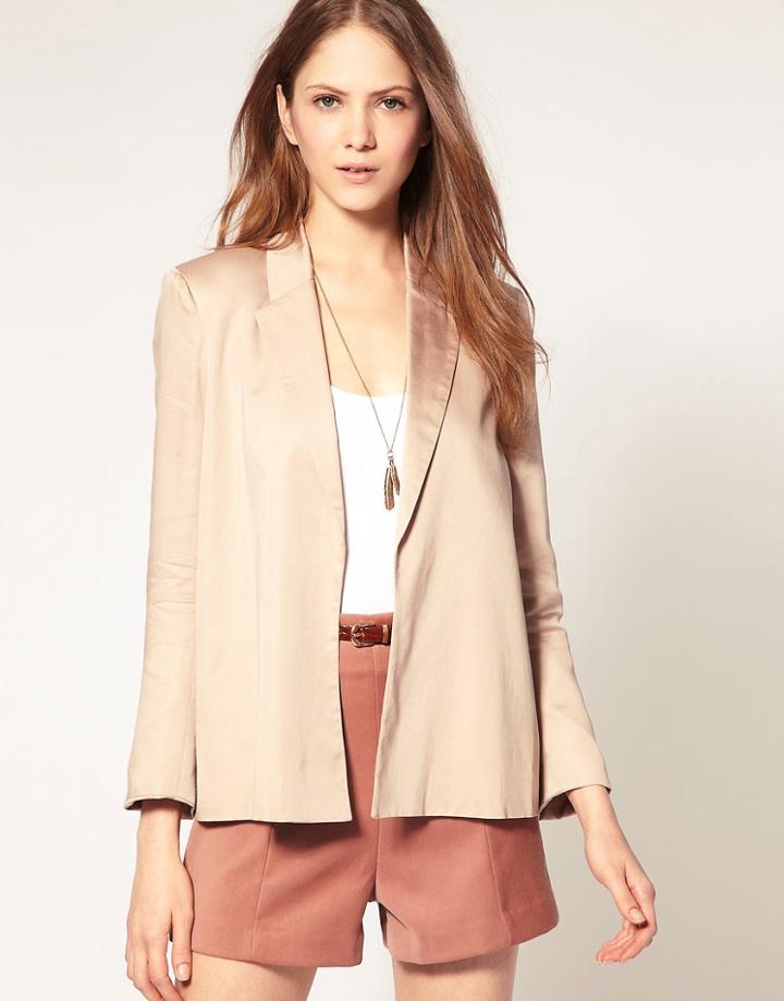 French Connection Drape Front Blazer