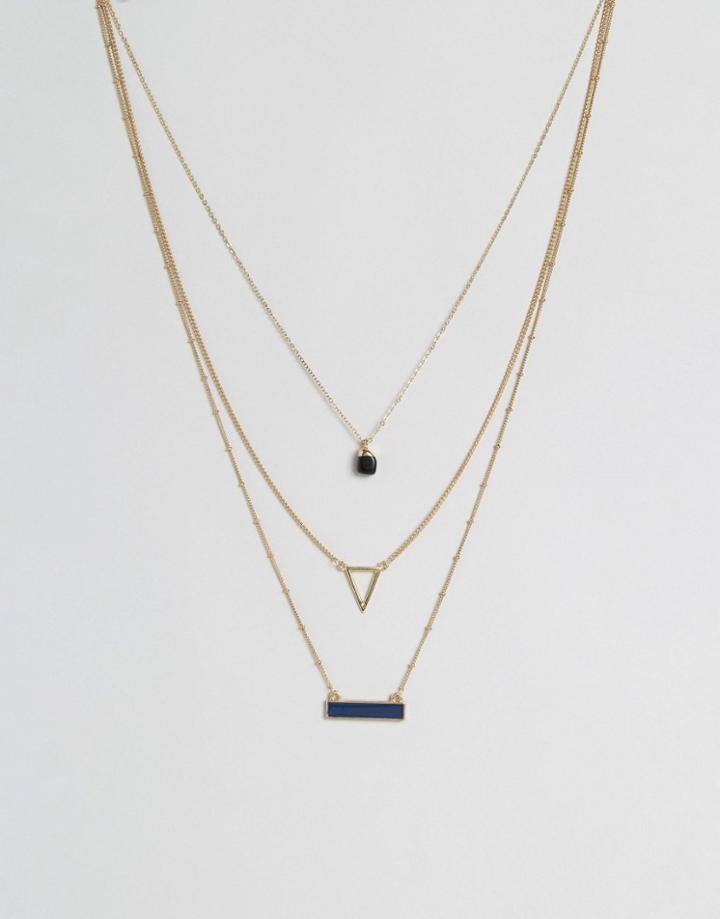 Ashiana Multi Layered Necklace - Gold