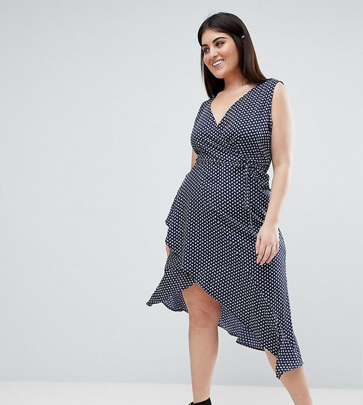 Ax Paris Plus Paisley Print Cami Dress-multi