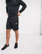 Under Armour Challenger Iii Knit Shorts In Black