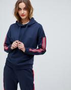 Esprit Side Stripe Hoodie - Navy