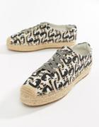 Paul & Joe Sister Cat Print Espadrilles - Pink