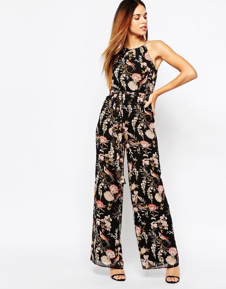 Warehouse Floral Printed Jumpsuit - Multi