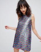 Unique 21 All Over Sequin Shift Dress - Multi