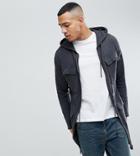 Asos Tall Knitted Parka In Charcoal - Gray