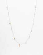 Orelia Cali Dreaming Multi Charm Rope Necklace - Pale Gold