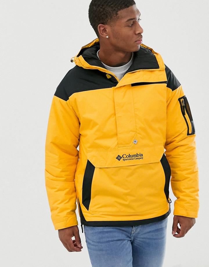 Columbia Challenger Pullover Jacket In Orange