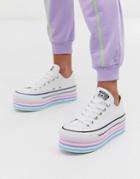 Converse Chuck Taylor All Star Super Platform Layer White Sneakers