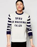 Deus Ex Machina Knitted Sweatshirt With Contrast Sleeve