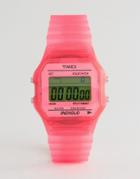 Timex Digital Watch In Pink - Pink