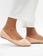 Lost Ink Nude Ballet Shoes - Beige