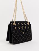 Skinnydip Filly Quilted Gold Chain Shoulder Bag