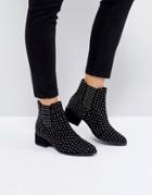 Asos Reon Studded Chelsea Boots - Black