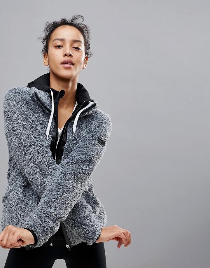 Only Play Zip Up Hoodie - Gray