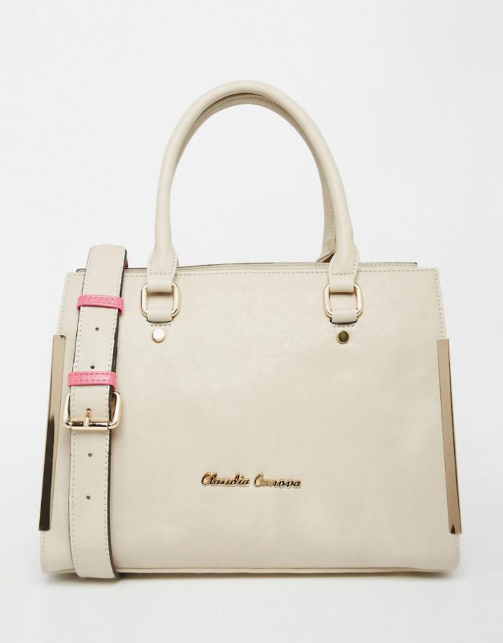 Claudia Canova Tote Bag With Color Pop Handle
