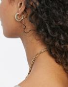 Ashiana Premium Range Small Gold Chunky Hoops