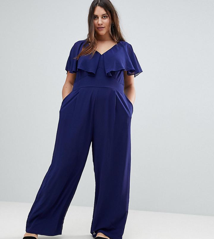 Lovedrobe Floaty Jumpsuit - Navy