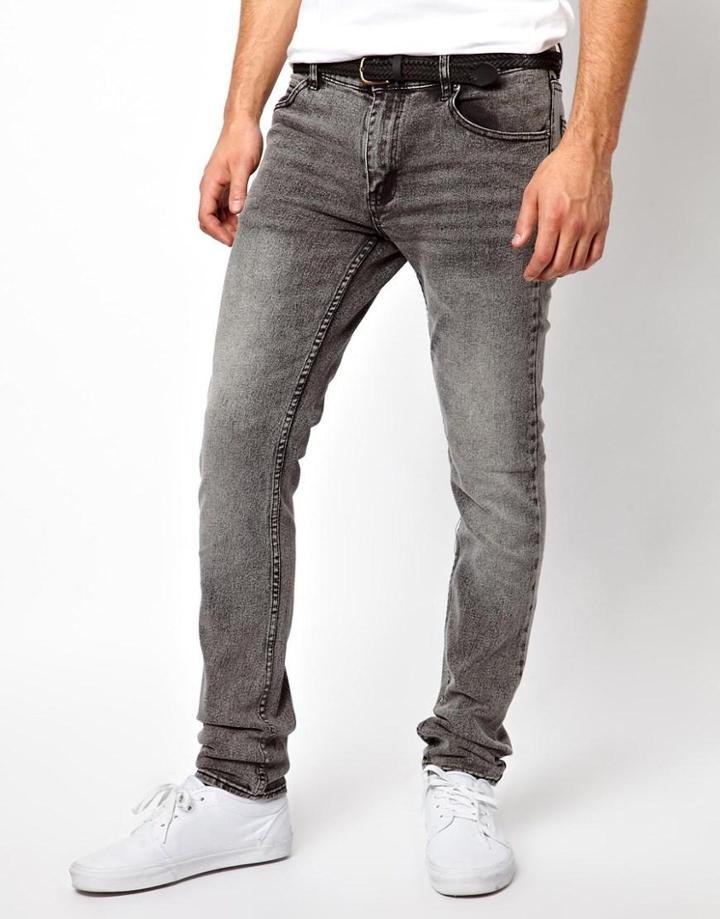 Cheap Monday Tight Jeans In Black Snow