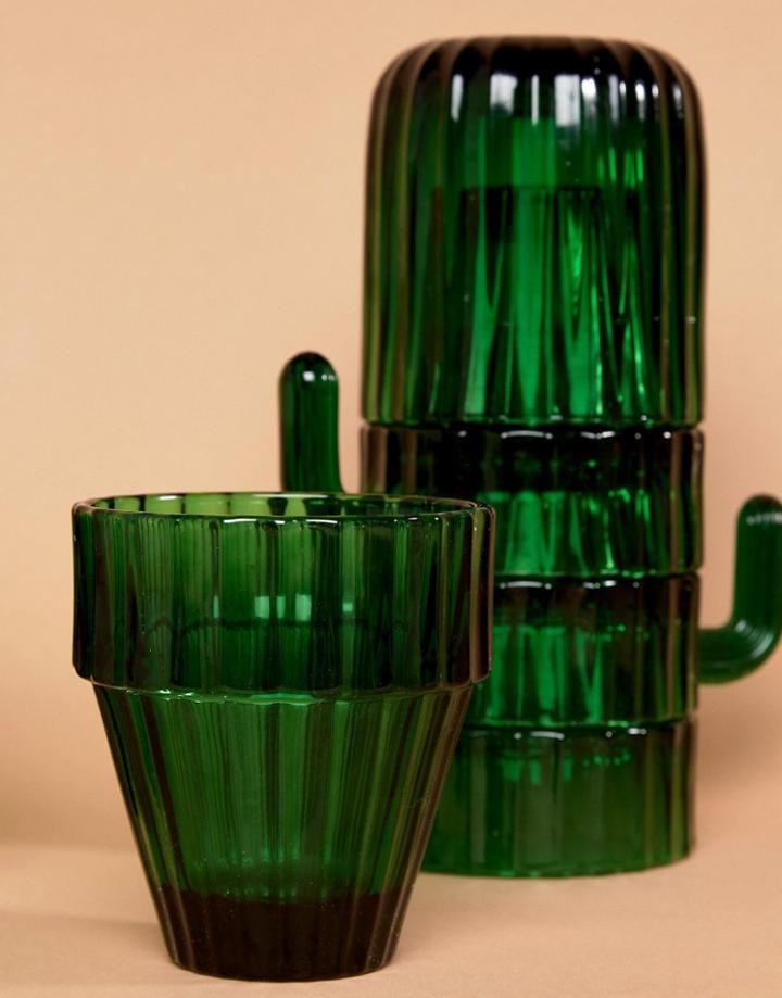 Doiy Cactus Glasses Set Of 6 - Multi