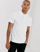 Asos Design Jersey Polo In White
