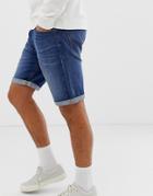 Lee Jeans 5 Pocket Denim Shorts-blue