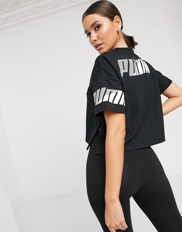 Puma Training Logo Graphic T-shirt In Black