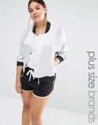 One Day Plus Bomber Jacket - Silver