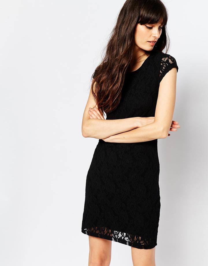 Vero Moda Lace Body-conscious Dress - Black