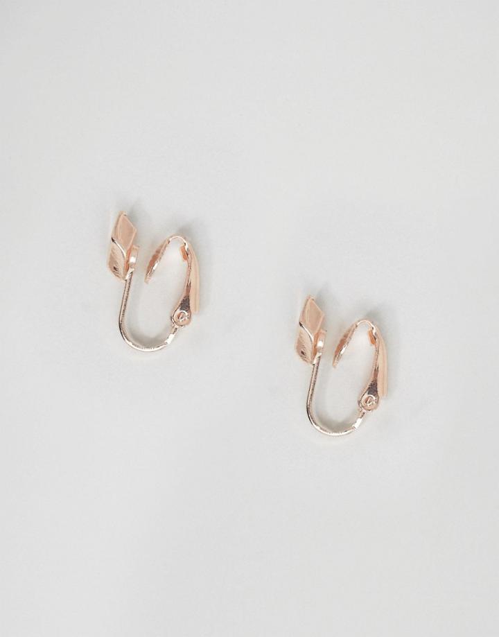 Designb Rose Gold Sleeper Earrings Exclusive To Asos - Gold