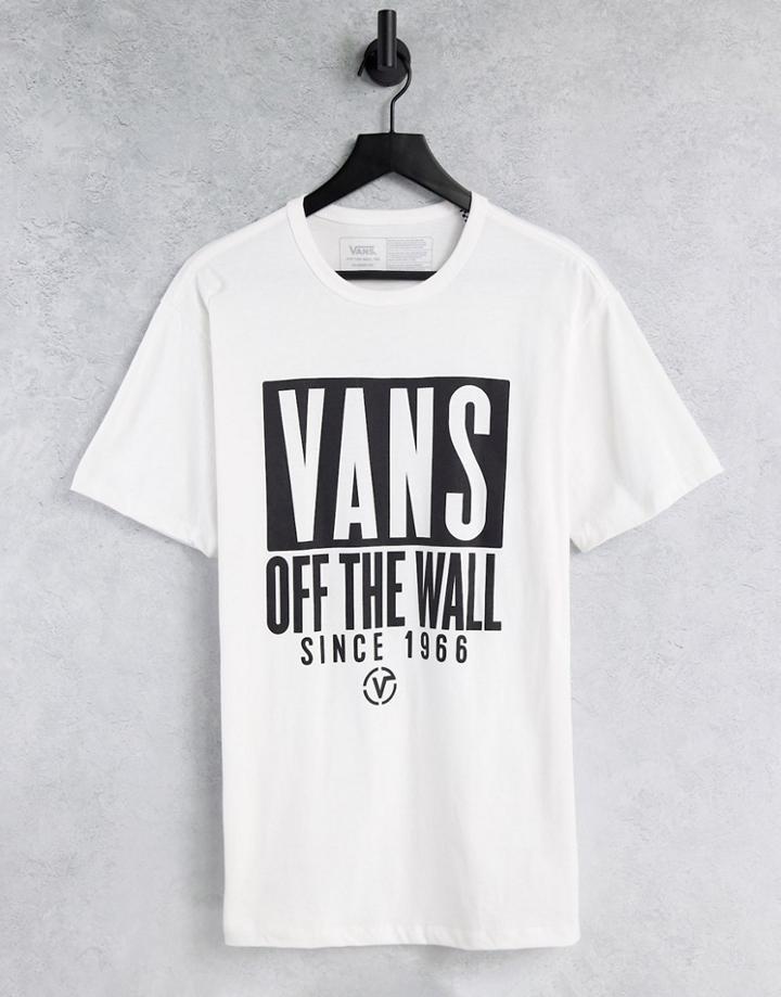 Vans Type Stack Off The Wall T-shirt In White