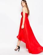 Studio 75 Goldie Strapless Maxi Dress - Barbados Cherry
