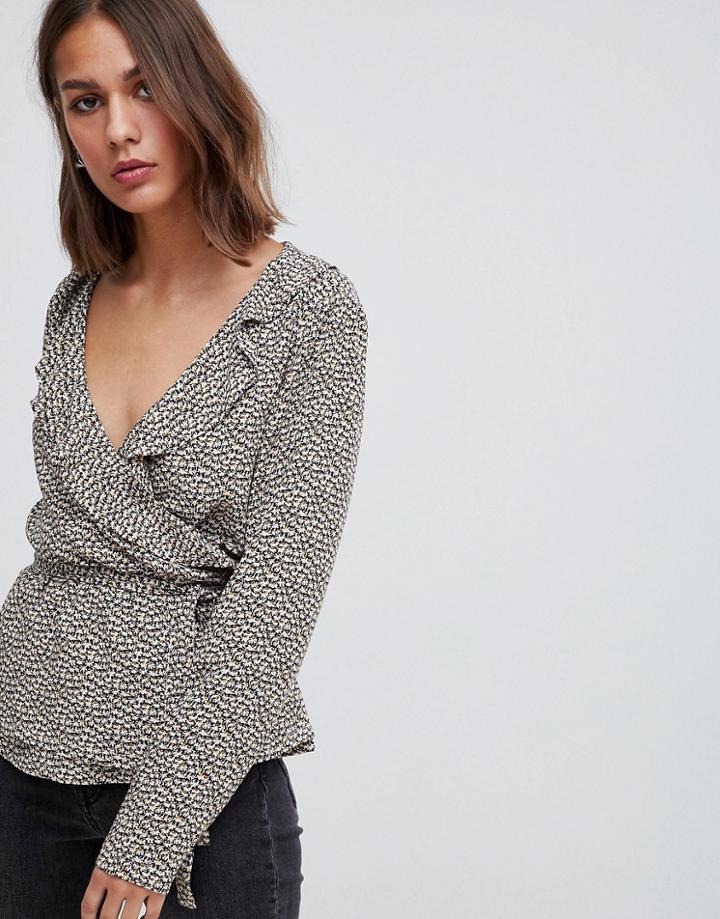 Minimum Printed Wrap Blouse - Multi