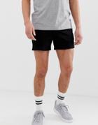 Asos Design Denim Shorts In Skinny Black Shorter Length