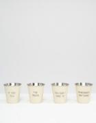 Men's Society Twain Nested Shot Glasses - Multi