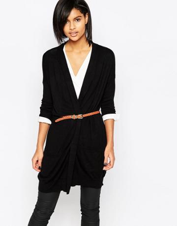 Iska Belted Cardigan - Black