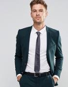 Selected Homme Suit Jacket In Superskinny Fit With Stretch - Bottle Green