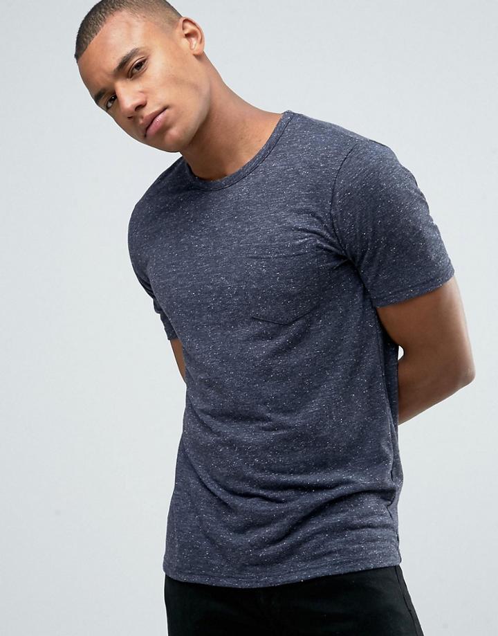 Jack & Jones Premium Slim Slub T-shirt - Navy