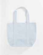 Asos Design Heavyweight Canvas Tote Bag In Blue
