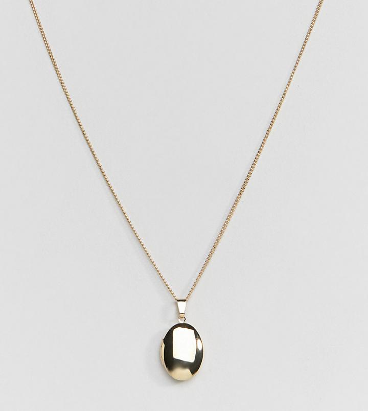 Shashi 18k Gold Plated Oval Pendant Necklace - Gold