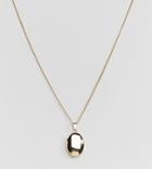 Shashi 18k Gold Plated Oval Pendant Necklace - Gold