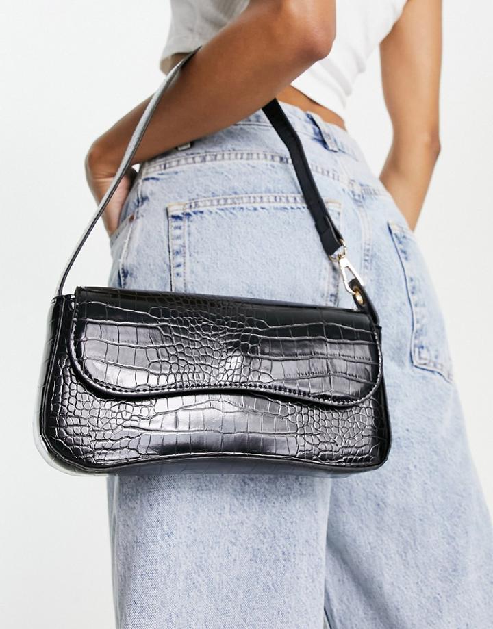 Truffle Collection 90s Shoulder Bag In Black