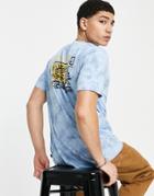 Quiksilver Slow Dive T-shirt In Blue Tie Dye